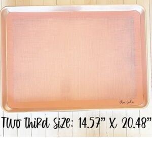 NEW Chua Cookie Pink Perforated Silicone Baking Mat (Set of 2)